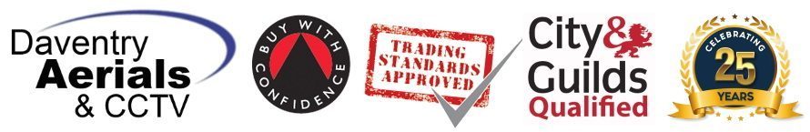 DAVENTRY AERIALS & CCTV ▷ 01327 312666 ▷ TV Aerial & Satellite • CCTV • Intruder Alarms • Data & Wi-Fi • Audio Visual